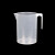 希万辉 实验室多种规格量杯刻度杯塑料烧杯器皿 200ml 5个装