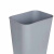 庄太太【方形14L灰色】酒店垃圾桶方形小号宾馆垃圾桶无盖阻燃厕所塑料双层垃圾桶圆
