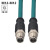 M12转M12直头4针公头D编码A型X 8芯工业以太网线双屏蔽基恩士线缆 8芯 X型 M12-M12 公对公 0.5m