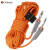 登山绳户外空调安装安全绳攀岩绳攀登装备绳索耐磨救援绳子 10.5mm15米橘套管