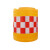 滚塑水马防撞桶圆柱形塑料隔离桶高速路口道路交通注水反光警示墩 滚塑防撞桶400*700(红白反光膜)
