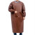君御 皮革防水防油围裙反穿衣倒背衣罩衣1.2米 褐色
