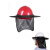 安全帽遮阳帽檐适用工地施工防晒帽安全帽防晒面罩夏季遮阳帽檐适 橙色 39cm