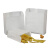 海斯迪克 gnjz-1201 一次性纸袋子 淋膜牛皮纸袋 纸袋可定制 油炸纸袋（100个）65克 高15*宽11*侧2