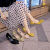 爱图荣法式少女中跟(3-5cm)鞋女2020夏季新款百搭中跟浅口中空工作时尚 黄色6厘米 34
