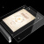海斯迪克 亚克力展示牌 双面台签台卡架摆台定制 水晶抽拉竖款（148×210mm）（2个起订）HKW-344