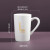 马克杯带盖勺男女陶瓷杯子韩版学生情侣牛奶咖啡杯大容量茶杯 白杯