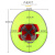 谐晟 夏季遮阳防晒安全帽大帽檐 透气防护可折叠工地防晒帽檐罩防晒帘 荧光黄 SC23200