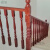 显昂实木楼梯实木扶手护栏家用自装烤漆成品围栏栏杆中式仿古时尚新款 栗子色色 大柱