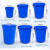 琴奋加厚塑料水桶蓝色380L 工业储水圆桶大桶化工胶桶厨房大号垃圾桶 不带盖