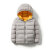 南极人儿童轻薄羽绒服短款男童女童中大童小孩宝宝童装秋冬季外套 黄色(南极人连帽) 160