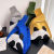XIAX可爱熊猫大容量针织单肩包女包夏季时尚出游度假百搭托特包手定制 捂眼熊猫-绿色