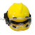 盛融乾救援安全帽带头灯 抢险头盔充电安全帽矿工帽带灯安全帽矿灯盔煤 手电+护目镜+头盔橙色