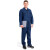 瑞可特 RSF94 夏季薄款牛仔工作服 电焊防烫耐磨 透气工程工装 长袖劳保服 蓝色 3XL码 