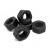 众立诚 六角螺母 8.8级高强度螺母 碳钢发黑加厚重型螺帽  M20 