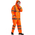 大杨RF715牛津布双层反光雨衣雨裤套装 橘色171-175 防汛救援分体透气安全警示服 定制
