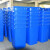 简厚 厨余分类垃圾桶大号厨房户外商用医疗干湿分离蓝色灰色红色绿色加厚全国标准分类塑料垃圾桶 蓝色80L