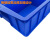 有豫 塑料收纳盒 分格盒 仓储库房货架分类盒 电子厂元器盒 蓝色大8格440*320*100mm   单位：个