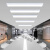 加达斯办公室LED吸顶灯简约长方形办公灯具会议室健身房高亮吊顶长条灯 银色 150*20CM LED白光
