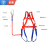 安惠（ANHUI）欧式安全带高空作业工地防坠落 丙纶全身五点式安全带	 无缓冲双大钩2米（BLOS013） 