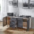 迪拜尔 橱柜 整体不锈钢厨柜组合柜家用水槽灶台一体组装厨房柜子1.2米右对开平面