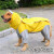 阳关道狗狗雨衣中大型犬连体雨衣下雨外出宠物雨披雨具金毛萨摩衣服透气 22号鹅黄色（建议28-40斤）