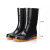 苏识 黑色中筒防水雨靴筒高30cm 单鞋款；S-S042-40