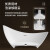 浪鲸（SSWW）浴缸 简约浴室独立式浴缸大容量卫生间SKAK0030人造石 1850*800*930