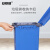 安赛瑞 分类脚踏垃圾桶 新国标加厚分类垃圾箱 20L 户外大号工业商用环卫塑料垃圾箱 蓝色700050