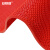 安赛瑞 PVC镂空防滑垫 S型网格门垫  厚4.5MM 宽1.6x1m 红色 多拍不截断 7E00306