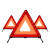 安晟达 反光三角架警示牌 危险故障安全停车牌 汽车用警示架 可折叠停车牌 国标款