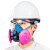 求同2600+2P100C防毒面具工业打磨焊接防尘面罩防异味活性炭面罩 2600+2P100C滤棉3对