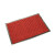 冰禹 BYlj-135 复合地毯 双条纹PVC地垫 除尘防滑地垫 暗红色 80*120cm