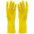 海斯迪克 HKW-93 乳胶手套加厚 牛筋工业劳保手套 橡胶手套清洁洗碗手套新料 L（10双）