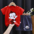 儿童短袖T恤套装纯棉男童夏装女童单件宝宝婴儿衣服韩版童装2 K013-短套小猴 90cm