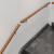 拾缘靠墙楼梯扶手幼儿园栏杆木扶手老人防滑走廊室内阁楼欧式实木扶手 乌金木+送配件 295CM长+3个固定件