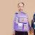 飞龙王子新款小学生书包女孩一二三到六年级女生护脊轻便儿童双肩包防泼水 紫色+（星黛露+6件套） 大号3-6年级