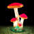 博雷奇发光蘑菇灯园林景观灯户外防水低压草坪灯亮化工程装饰小品灯 一体蘑菇灯  小号