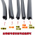 XMSJ三元乙丙断桥铝合金门窗户扇框用二复合海绵发泡橡胶密封皮条EPDM 3号4.2加厚方O(发泡10米价)