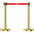 质尊 隔离伸缩带栏杆 一米线警戒线围栏 钛金单层3米 1根