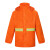 海斯迪克 分体单条环卫雨衣雨裤套装 安全反光警示双层清洁工路政园林HKsq-356 橘色套装 M 