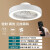 Aseblarm吸顶风扇灯北欧卧室家用儿童吊扇灯餐厅带吊顶一体的电扇吊灯 白色50cm-无导风轮 220V 调光+遥控