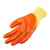 牛郎星劳保胶片手套乳胶发泡PVC手套手背贴片防护手套1钢筋工工地专用 P318橙