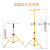 集客家  led充电投光灯应急灯户外灯球场广场地摊单头双头高支架长三脚架 3米三头-高度可调(加厚加重)