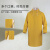代尔塔 407005 工作雨衣带荧光条风衣款黄色M码1件装