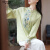 欧迪鸟（ODYBIRD）新中式长袖女士衬衫宽松2023夏季新款中国风刺绣复古立领唐装上衣 白色 S