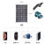 太阳能板柔性单晶发电20W双USB充电户外便携式太阳能板批发 单晶足20W
