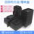 黑色塑料托盘零件元件收纳盒小号ESD加厚周转箱电子物料平口盒周 04#盒303*205*85mm