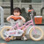 阿米达儿童自行车男孩2-3-6-7-10岁宝宝女孩脚踏单车小孩英伦复古儿童车 X绿色普通轮无后座 18寸适合115CM-130CM