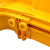 纽鲨 光纤走线槽道尾纤槽PVC阻燃塑料黄色机房机柜跳线下纤机房光缆综合布线 四通盖板 240*100 